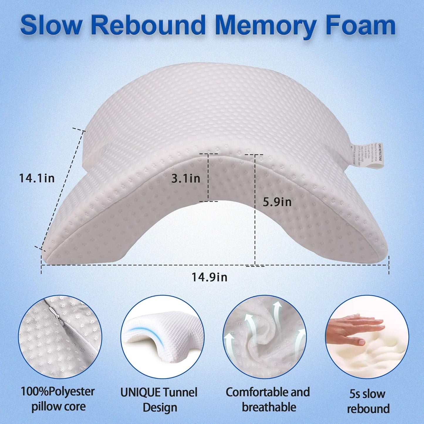 Zyra - U Shaped Sleeping Cuddle Pillow