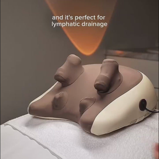 Neck and shoulder pillow massager demonstration video