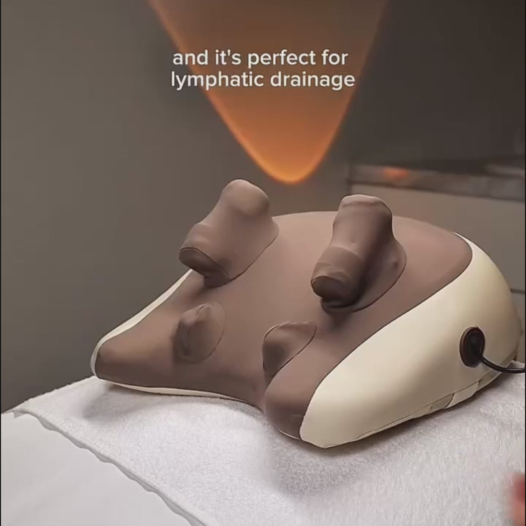 Neck and shoulder pillow massager demonstration video